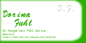 dorina fuhl business card